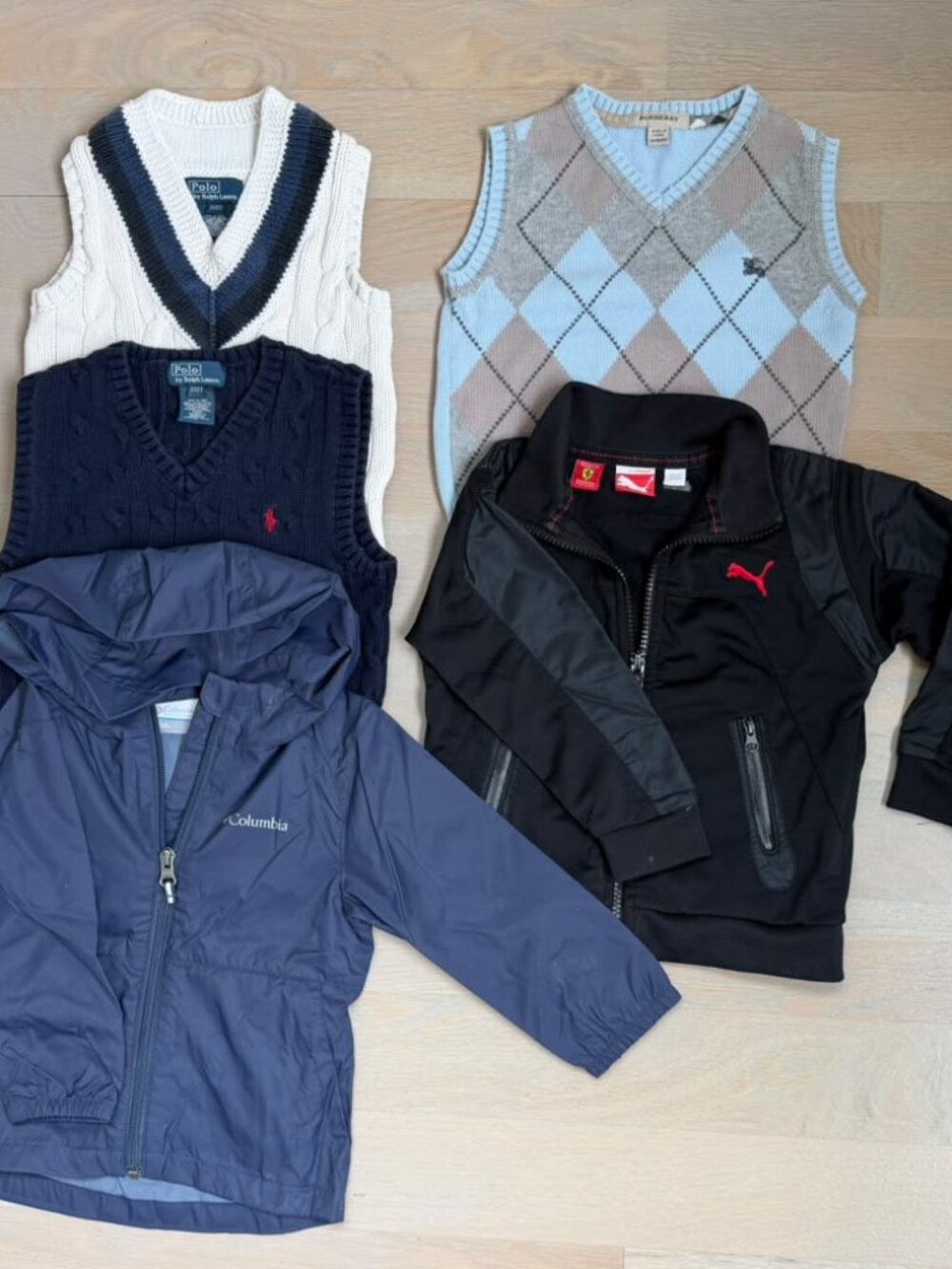 Great Condition 2T Vests & Jackets Bundle Burberry, Polo Ralph Lauren, Columbia